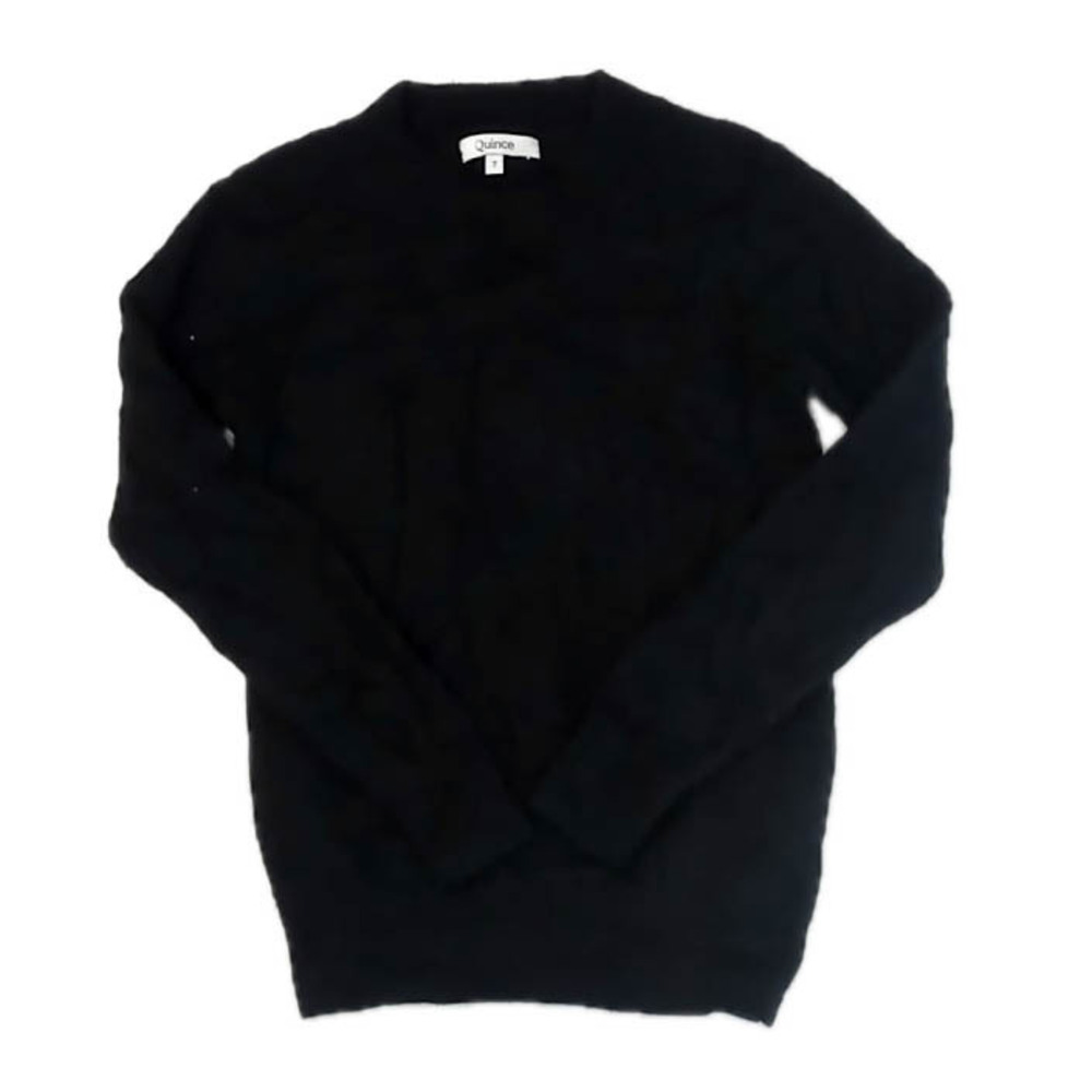 Quince Girls Black Sweater size: 7 Years